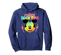 Disney Mickey Mouse Future Rock Star Felpa con Cappuccio, Unisex per adulti, Navy, S