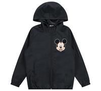 Disney Mickey Mouse - Giacca a vento da donna con cappuccio, leggera e resistente, con cappuccio, nero, M
