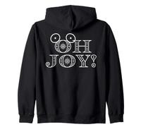 Disney Mickey Mouse Holiday "Oh Joy!" Christmas Message Felpa con Cappuccio