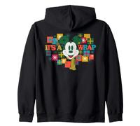 Disney Mickey Mouse Holiday Presents It's a Wrap Christmas Felpa con Cappuccio