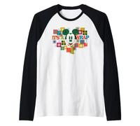 Disney Mickey Mouse Holiday Presents It's a Wrap Christmas Maglia con Maniche Raglan