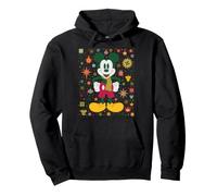 Disney Mickey Mouse Holiday Scandinavian Christmas Collage Felpa con Cappuccio