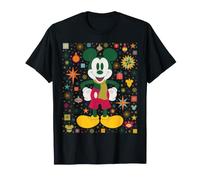 Disney Mickey Mouse Holiday Scandinavian Christmas Collage Maglietta