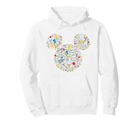 Disney Mickey Mouse Icon First 100 Days of School 100th Day Felpa con Cappuccio