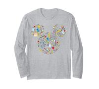 Disney Mickey Mouse Icon First 100 Days of School 100th Day Maglia a Manica