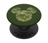 Disney Mickey Mouse Icon Green Camo Camouflage Pattern PopSockets PopGrip Adesivo