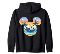 Disney Mickey Mouse Icon "Vacation 2025" Summer Beach Trip Felpa con Cappuccio