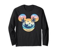 Disney Mickey Mouse Icon "Vacation" Summer Beach Trip Maglia a Manica