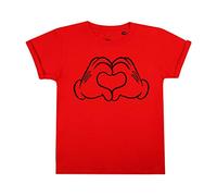 Disney Mickey Mouse Love Hands T - Shirt Bambine e Ragazze
