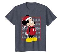 Disney Mickey Mouse Natale Ugly Sweater Graphic T-Shirt Maglietta, Bambini, Pervinca, 12 anni