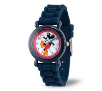 Disney Mickey Mouse - Orologio analogico al quarzo con cinturino in silicone per bambini, Blu marino, Blu marino, Classico