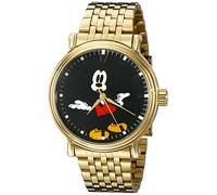 Disney Mickey Mouse - Orologio analogico al quarzo da uomo, Oro/nero., Movimento al quarzo