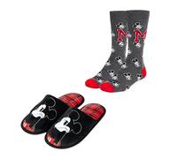 Disney Mickey Mouse Pantofole e Calzini da Uomo, Regalo Scarpe Casa, Taglia EU 44/45