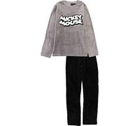 Disney Mickey Mouse Uomo Donna Pigiama Lungo Due Pezzi Pile di Corallo Invernale