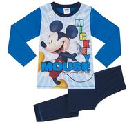 Disney Mickey Mouse - Pigiama divertente per bambini, taglia 18 mesi - 5 anni, Blu, 2-3 Anni