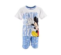 Disney Mickey Mouse Pigiama per Bambino di Topolino, in Cotone (4 Anni, Bianco)