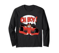 Disney Mickey Mouse Racing Team "Oh Boy!" Race Car Driver Maglia a Manica