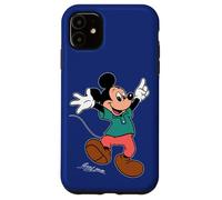 Disney Mickey Mouse Retro Character Hop Pose Trip Matching Custodia per iPhone 11