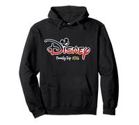Disney Mickey Mouse Script Logo Family Trip 2026 Vacation Felpa con Cappuccio