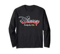 Disney Mickey Mouse Script Logo Family Trip 2026 Vacation Maglia a Manica