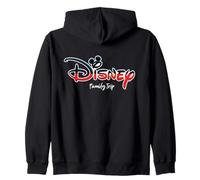 Disney Mickey Mouse Script Logo Family Trip Vacation Felpa con Cappuccio