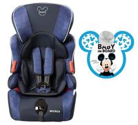 Disney Mickey Mouse Seggiolino Auto Gruppo 1/2/3 (9-36kg), Topolino Blu con cart