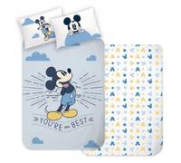 Disney Mickey Mouse Set Biancheria Letto Baby 2 Pezzi 100x135 cm Cotone