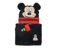Disney Mickey Mouse - Set scaldacollo e guanti per bambini, taglia unica | Accessori Invernali, Set 3 Pezzi, Bambini, Ingranaggio Freddo