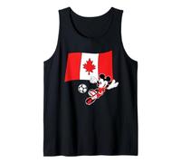 Disney Mickey Mouse Soccer Player Canada Flag Sports Team Canotta