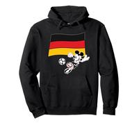 Disney Mickey Mouse Soccer Player Germany Flag Sports Team Felpa con Cappuccio