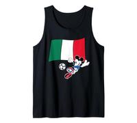Disney Mickey Mouse Soccer Player Italy Flag Sports Team Canotta