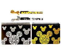 Disney Mickey Mouse Spiral Autograph Books - Set di 2 libri con 2 collane penne (STARHEAD con penne)
