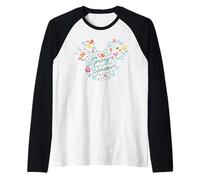 Disney Mickey Mouse Spring Into The Season Flower Icon Maglia con Maniche Raglan