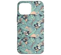 Disney Mickey Mouse Summer Tropical Beach Leaves Pattern Custodia per iPhone 16 Pro Max