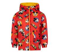 Disney Mickey Mouse/Topolino Tuta Impermeabile con cappuccio, giacca foderata in pile termico, Mickey Mouse, 3-4 Anni: 104cm, Rosso