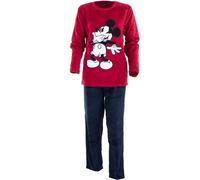 Disney Mickey Mouse Uomo Donna Pigiama Lungo Due Pezzi Pile di Corallo Invernale