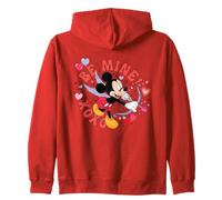 Disney Mickey Mouse Valentine's Day Cupid "Be Mine!" XOXO Felpa con Cappuccio