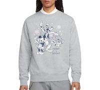 Disney Mickey Mouse Vintage Merry, Bright And Tied Up in Lights Sweatshirt, Maglia di Tuta, Grigio (Athletic Heather), S Unisex-Adulto