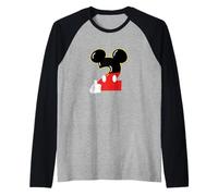 Disney Mickey Numbers "2" Second 2nd Birthday Party Gift Maglia con Maniche Raglan