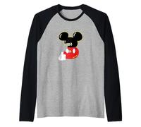 Disney Mickey Numbers "3" Third 3rd Birthday Party Gift Maglia con Maniche Raglan