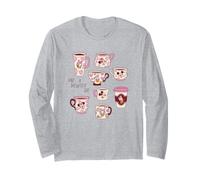 Disney Mickey & Pals Valentine's Coffee Have a Brewtiful Day Maglia a Manica