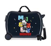 Disney Mickey's Party - Valigia per bambini, 50 x 38 x 20 cm, rigida ABS, chiusura a combinazione laterale, 34 l, 3 kg, 4 ruote, bagaglio a mano