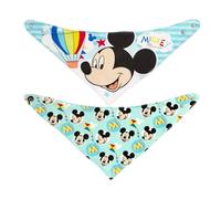Disney Mickeysimply Set 2 Bavaglini in Cotone