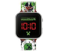 Disney - Minecraft Creeper Tnt Printed Strap Led Watch NUOVO
