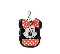 DISNEY Mini zaino portachiavi Minnie Mouse nero e rosso, nero, bianco e rosso, Taglia unica, Moderno