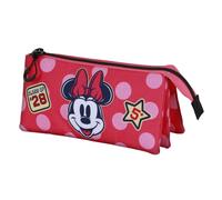 Disney Minni Mouse Class-Astuccio Triplo, Rosa, 23 x 11 cm