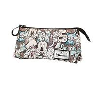 Disney Minni Mouse Drawing-Astuccio Triplo FAN, Grigio, 23 x 11 cm