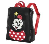 Disney Minni Mouse Face-Zaino Shield, Nero, 28 x 33 cm, Capacità 10 L