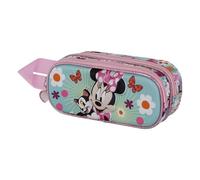 Disney Minni Mouse Figaro-Astuccio 3D Doppio, Rosa, 22 x 9,5 cm