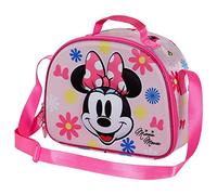 Disney Minni Mouse Floral-Porta Merenda 3D, Rosa, 25.5 x 20 cm